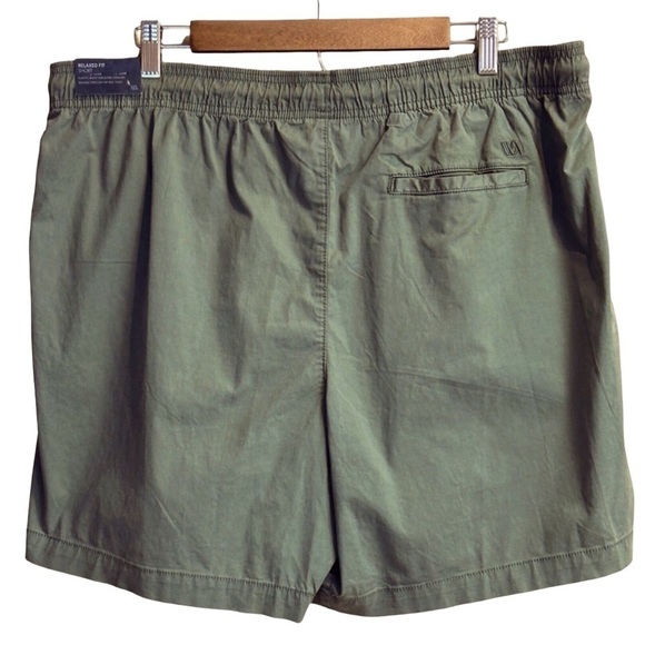 VRST Men's Shorts Relaxed Fit 7” Inseam Army Green Drawstring Shorts Size-XL NWT - Picture 2 of 8